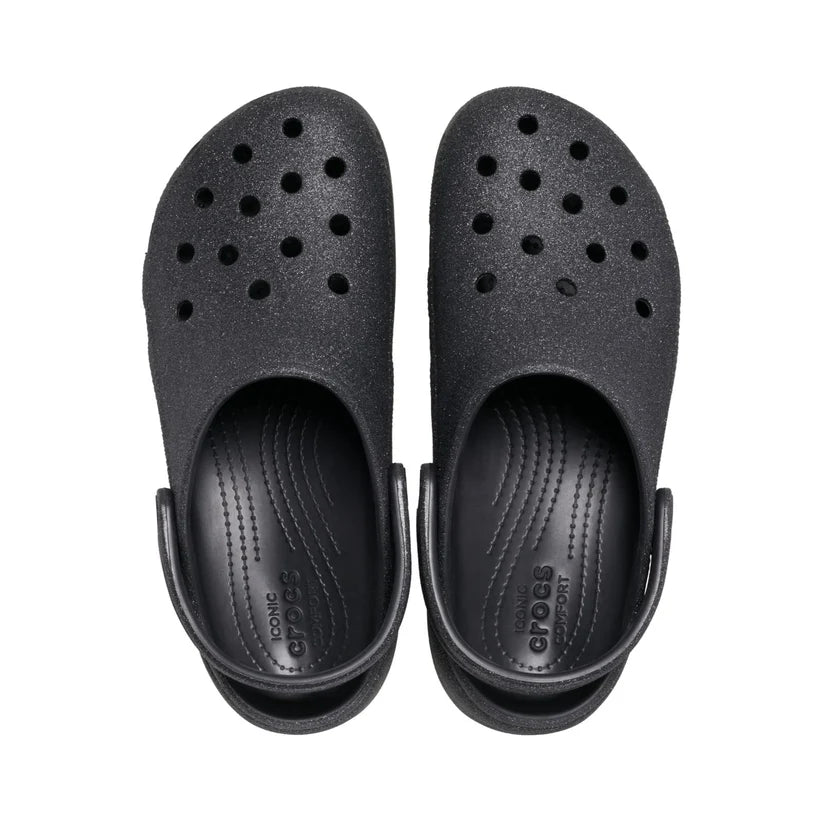 Classic Platform Glitter Clog