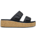 Brooklyn Buckle Low Wedge Cork Sandal