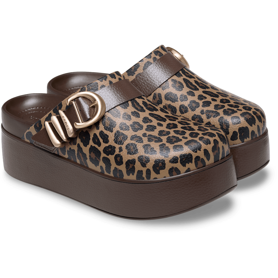 Dylan Platform Animal Buckle Clog