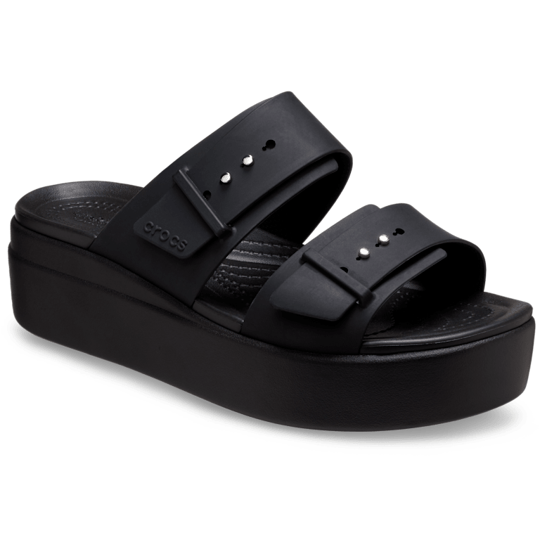 Brooklyn Buckle Low Wedge Sandal