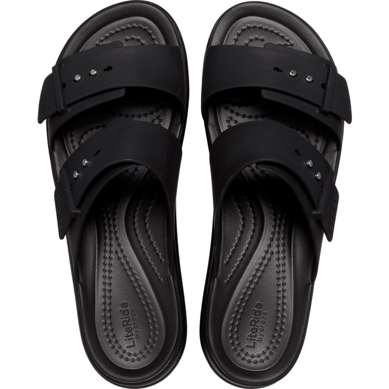 Brooklyn Buckle Low Wedge Sandal