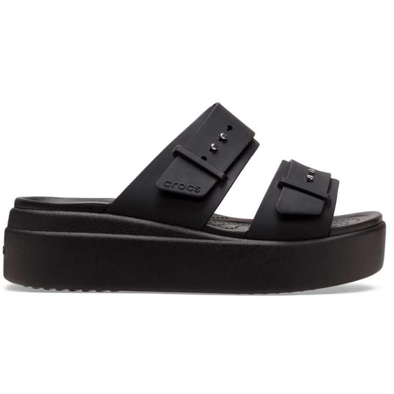 Brooklyn Buckle Low Wedge Sandal