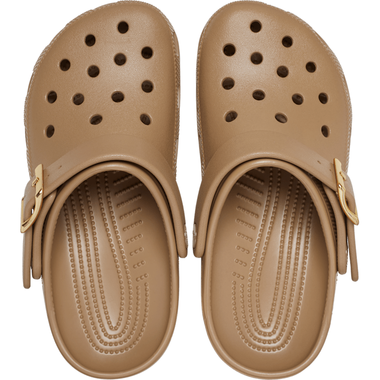 Classic Metallic Buckle Clog