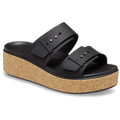 Brooklyn Buckle Low Wedge Cork Sandal