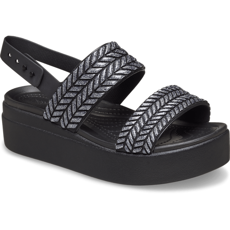 Brooklyn Woven Sparkle Low Wedge