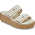 Brooklyn Buckle Low Wedge Cork Sandal