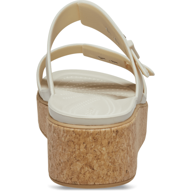 Brooklyn Buckle Low Wedge Cork Sandal