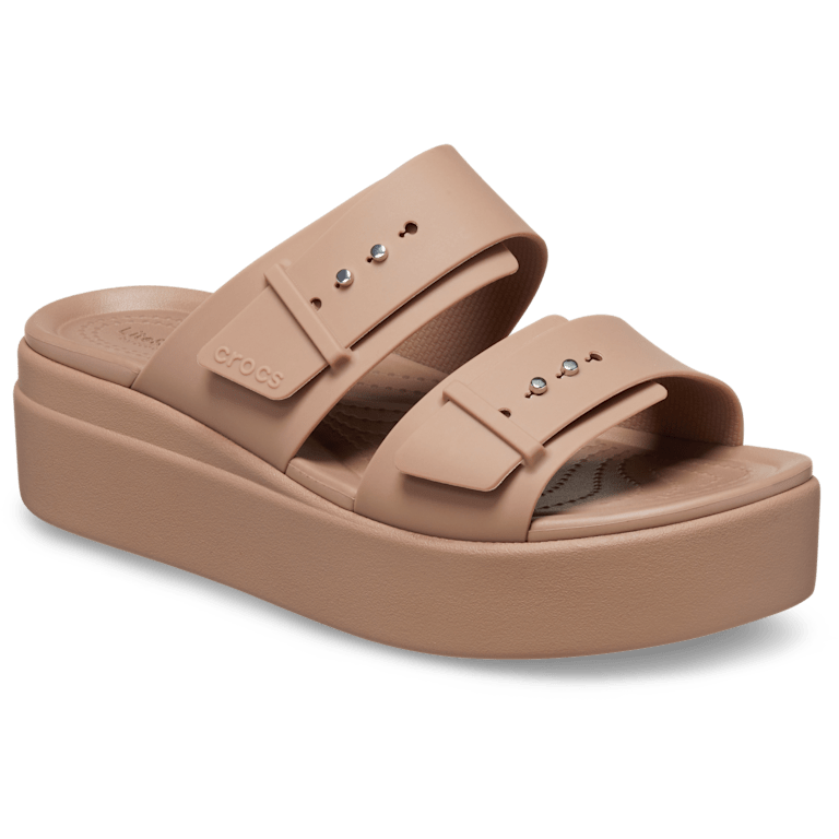 Brooklyn Buckle Low Wedge Sandal