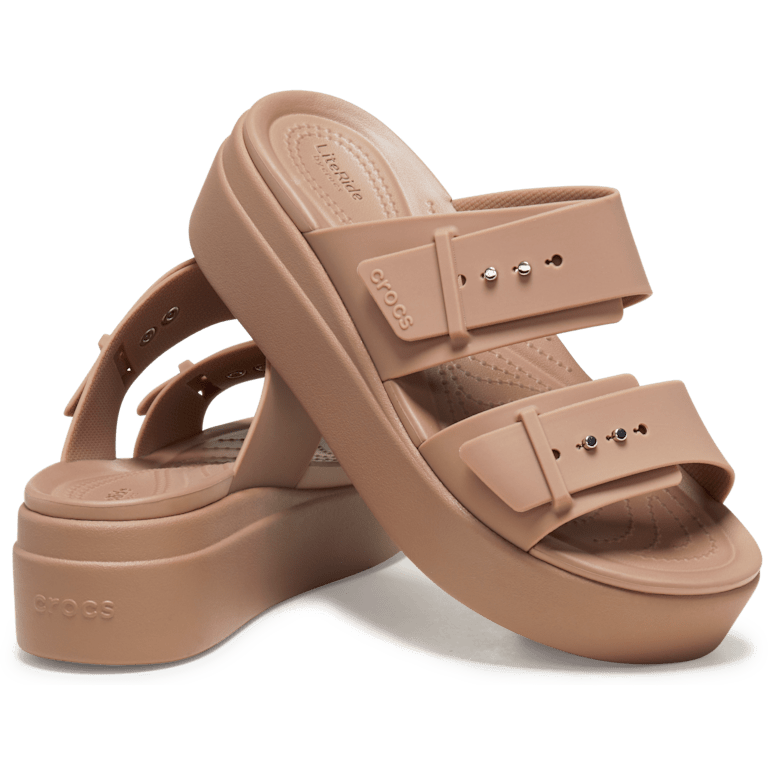 Brooklyn Buckle Low Wedge Sandal
