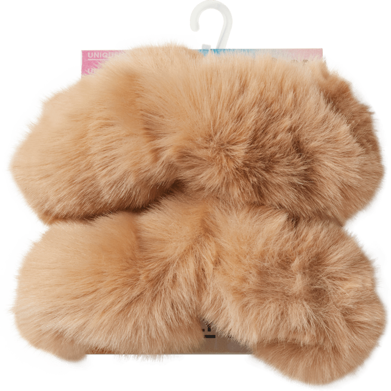 Faux Fur Back Strap Scrunchie Btc