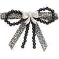 Silver and Black Mix Bow