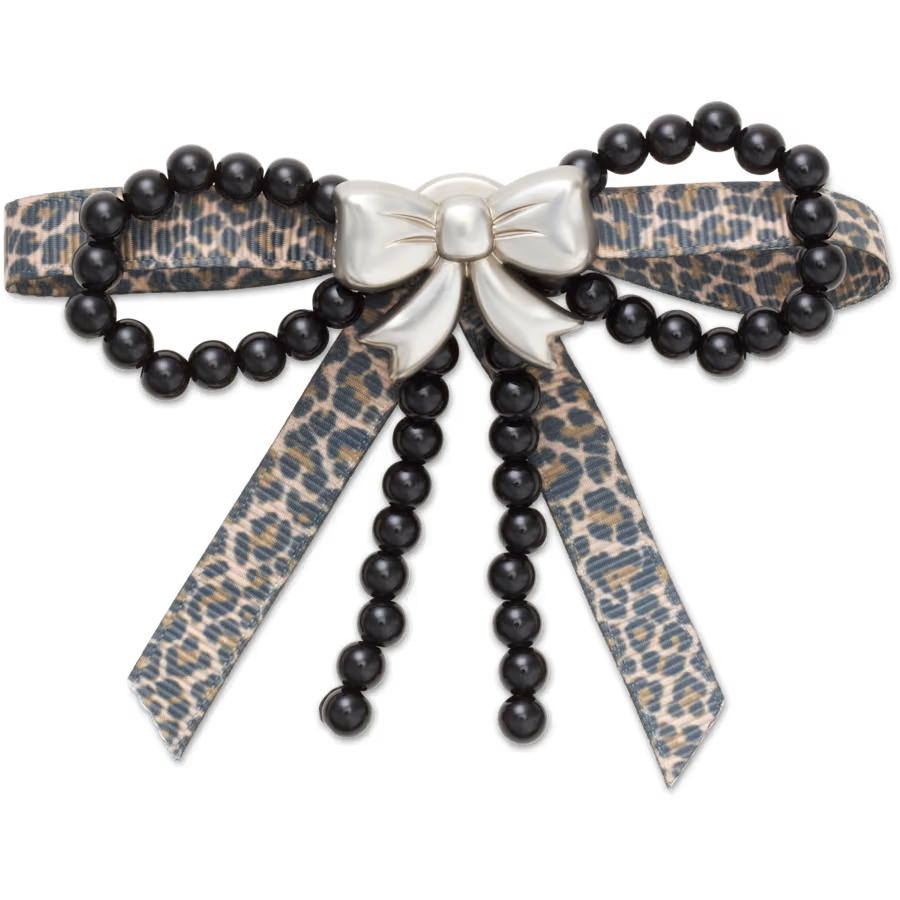 Silver and Black Mix Bow