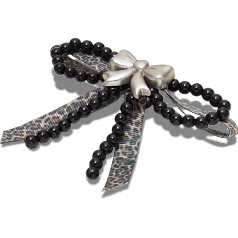 Silver and Black Mix Bow